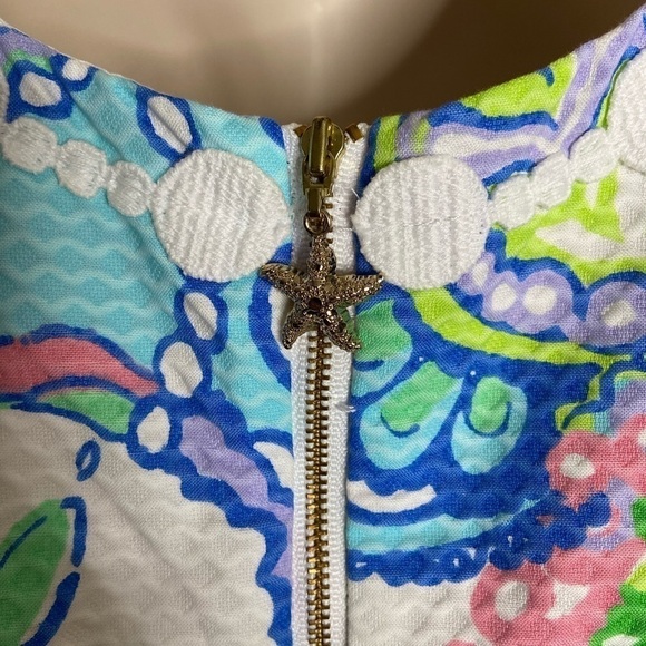 LILLY Pulitzer Conch Republic Delia Sleeveless Shift Dress size 0 - Picture 5 of 8